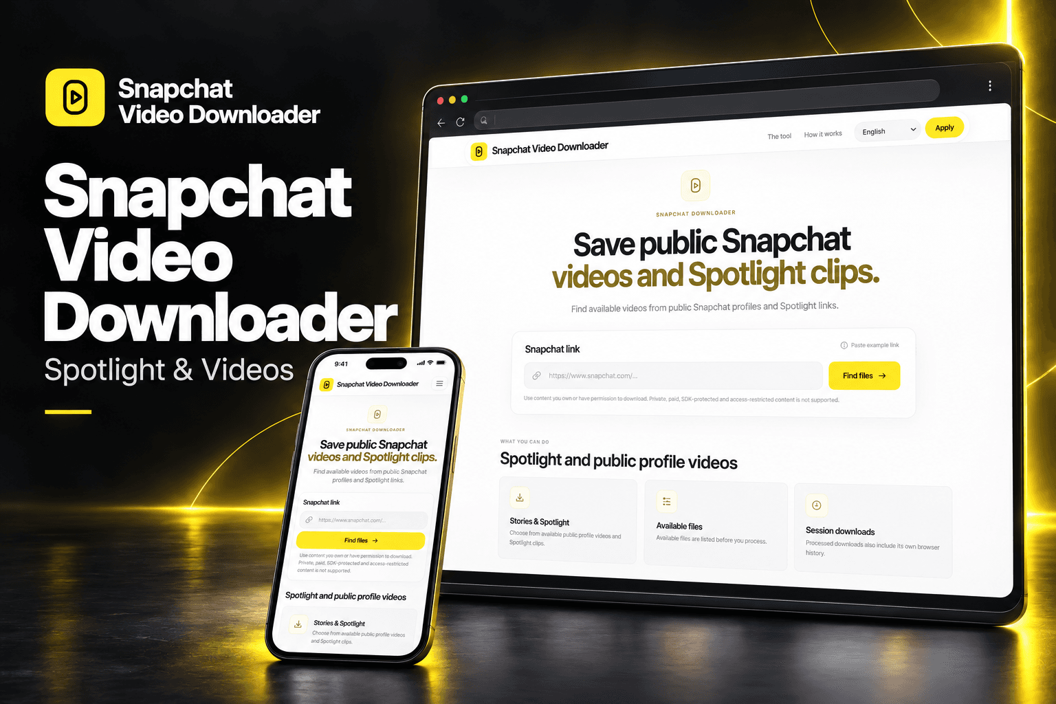 Snapchat Video Downloader — product cover