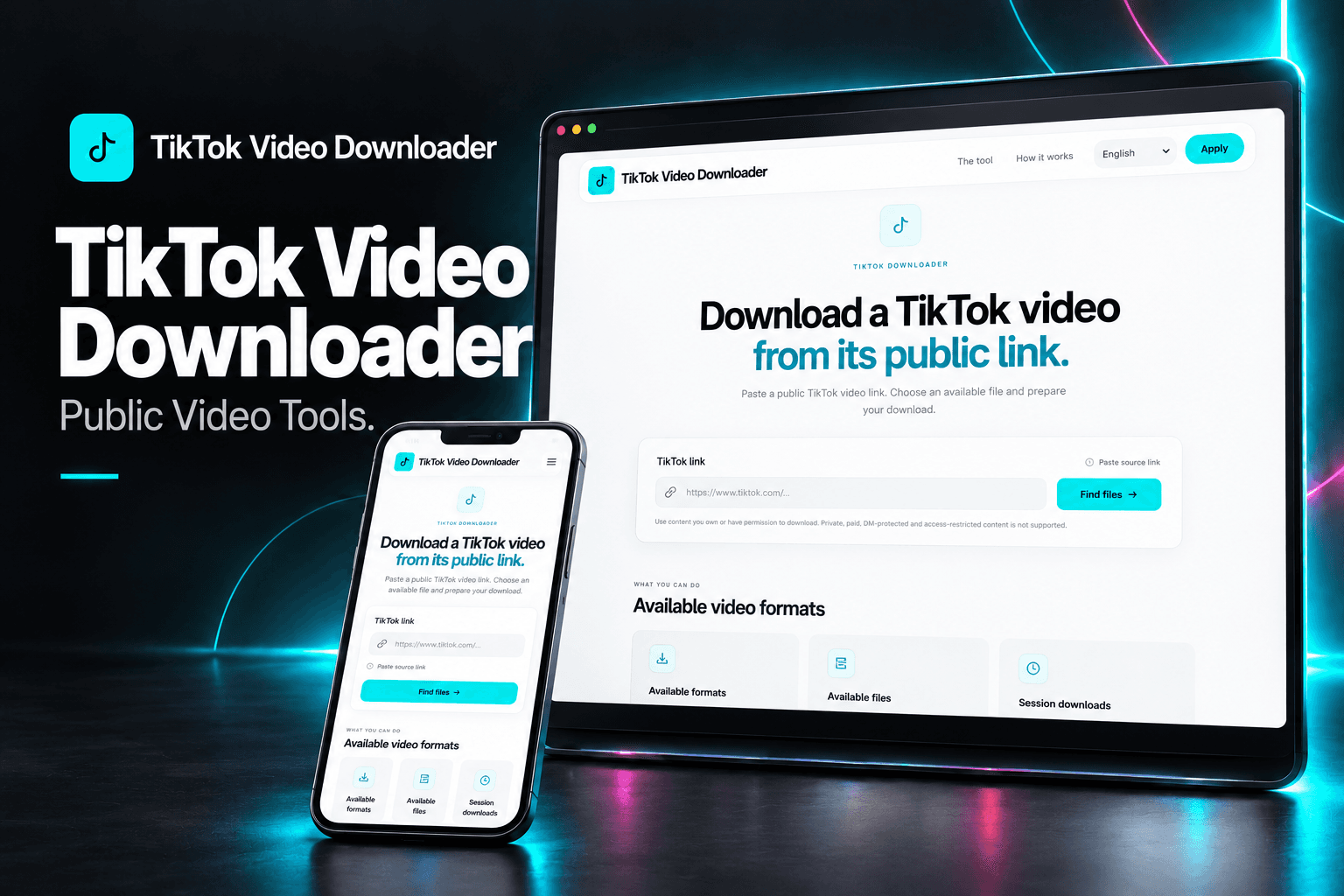 TikTok Video Downloader — product cover