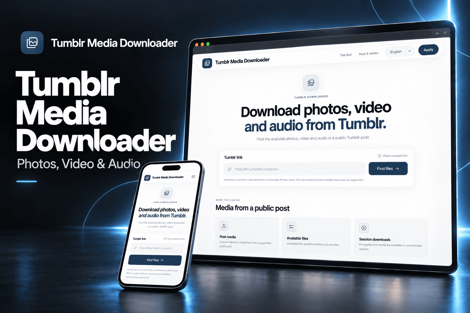 Tumblr Media Downloader — product cover