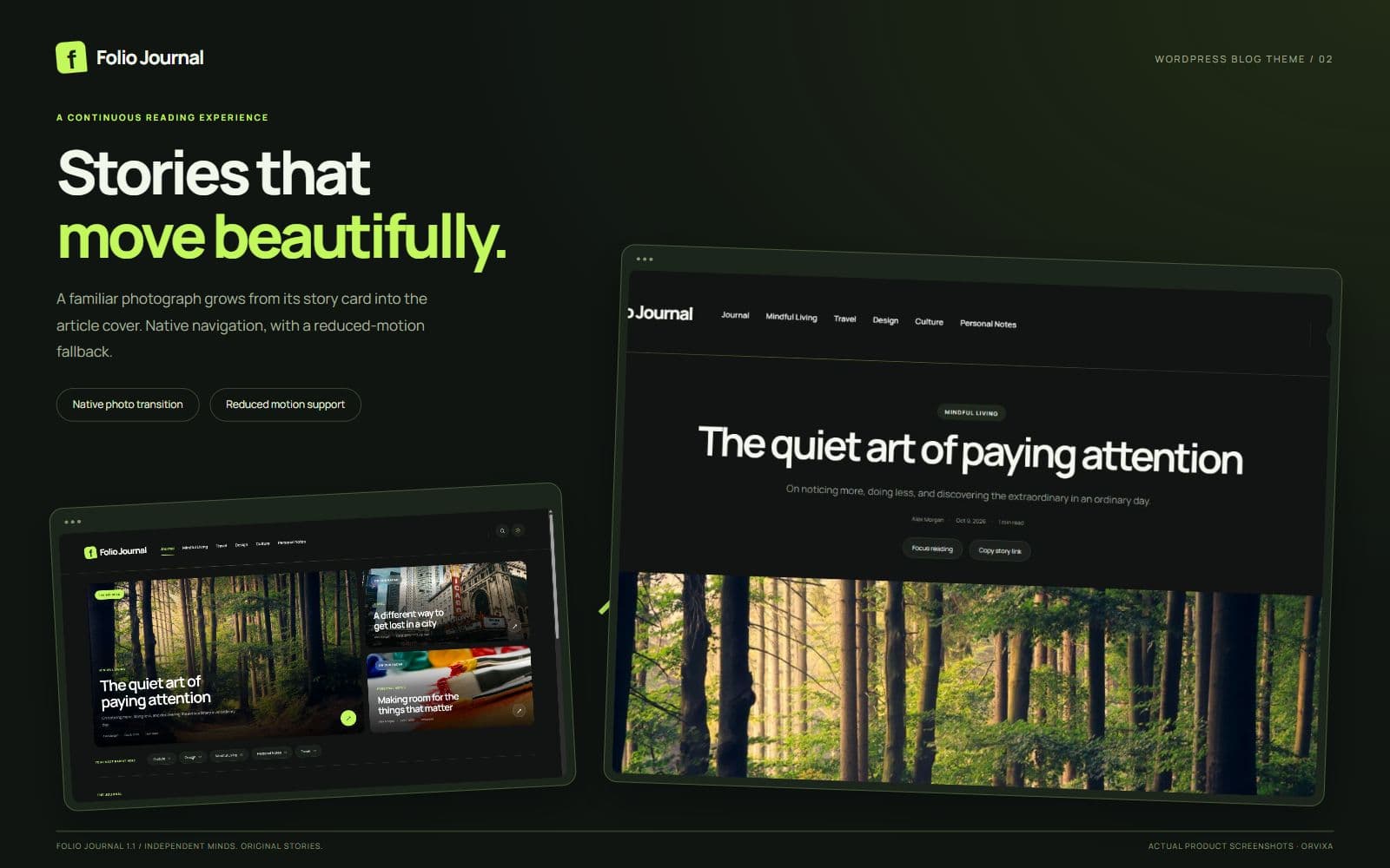 Folio Journal — motion